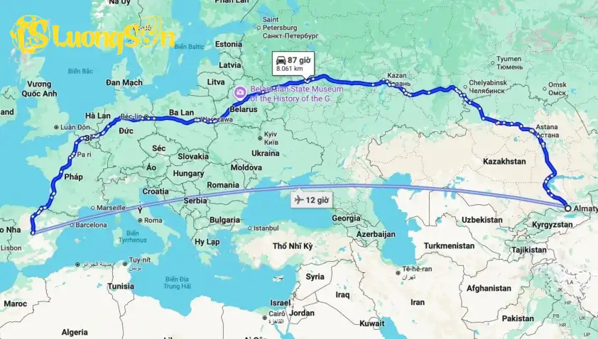 Khoảng cách di chuyển đến 5000-6000km chính là nỗi 