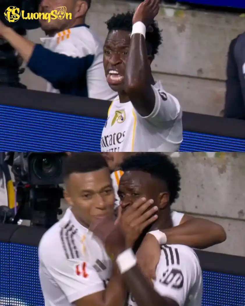 Khoảnh khắc khéo léo xử lý của Mbappe với Vinicius - Ảnh: @losblancos Khoảnh khắc khéo léo xử lý của Mbappe với Vinicius - Ảnh: @losblancos